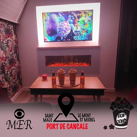 L'Etoile By Mrodbnb - Appart Neuf - Vue Mer - 25M Plage & Resto - Cine - Cheminee - Popcorn カンカル エクステリア 写真